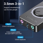 Sound Card VENTION USB 2.0 Microphone Input Volume Control - CDRBB